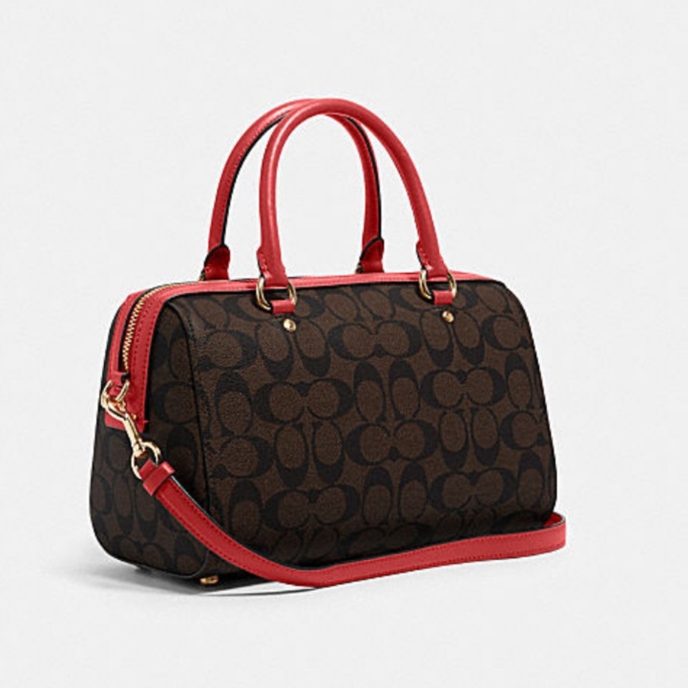 Coach Rowan Satchel In Signature Canvas - Picture 4 of 4